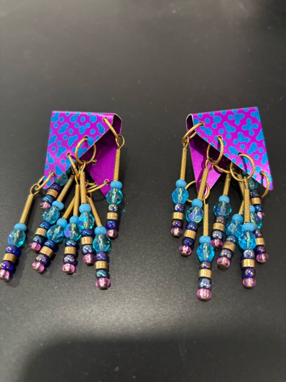 Artful earrings
